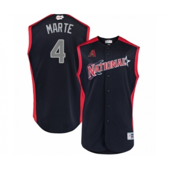 Youth Arizona Diamondbacks #4 Ketel Marte Authentic Navy Blue National League 2019 Baseball All-Star Jersey - Ujersey