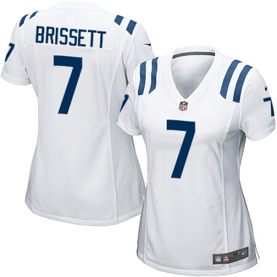 Women's Nike Indianapolis Colts #7 Jacoby Brissett Game White NFL Jersey - Ujersey