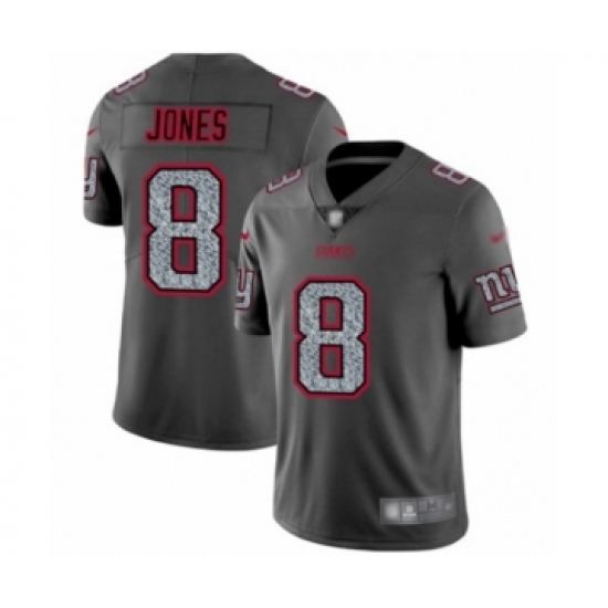 Men's New York Giants #8 Daniel Jones Limited Gray Static Fashion Football Jersey - Ujersey