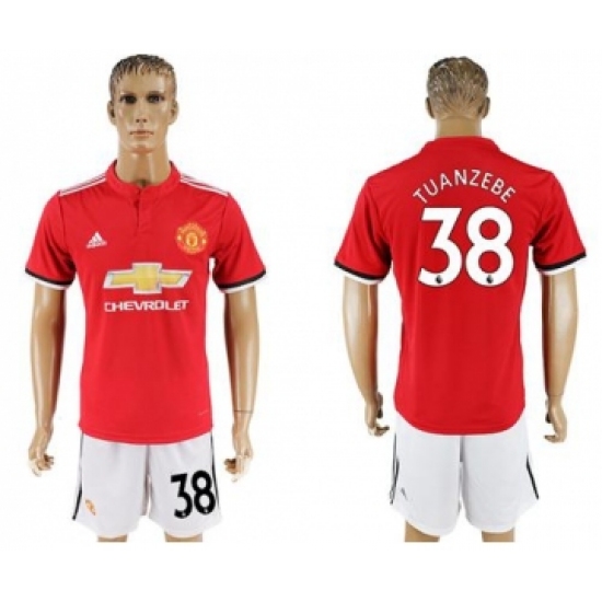Manchester United #38 Tuanzebe Red Home Soccer Club Jersey