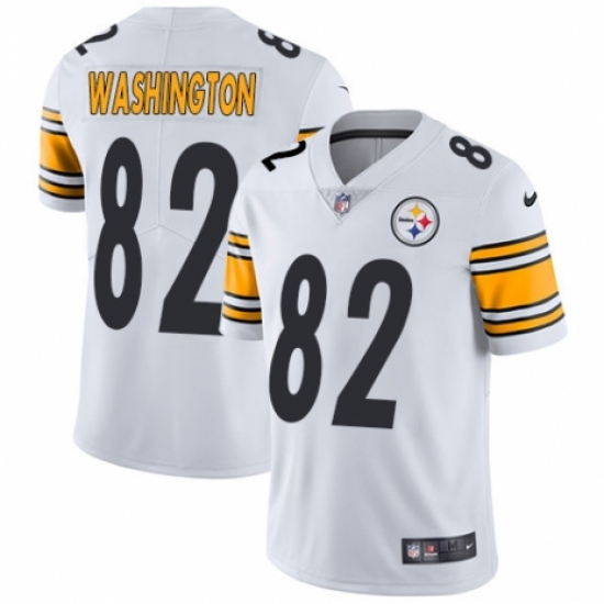 Men's Nike Pittsburgh Steelers #82 James Washington White Vapor Untouchable Limited Player NFL Jersey - Ujersey