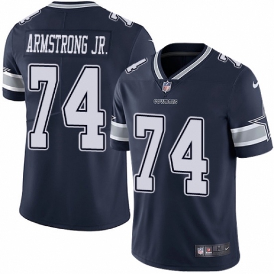 Men's Nike Dallas Cowboys #74 Dorance Armstrong Jr. Navy Blue Team Color Vapor Untouchable Limited Player NFL Jersey - Ujersey