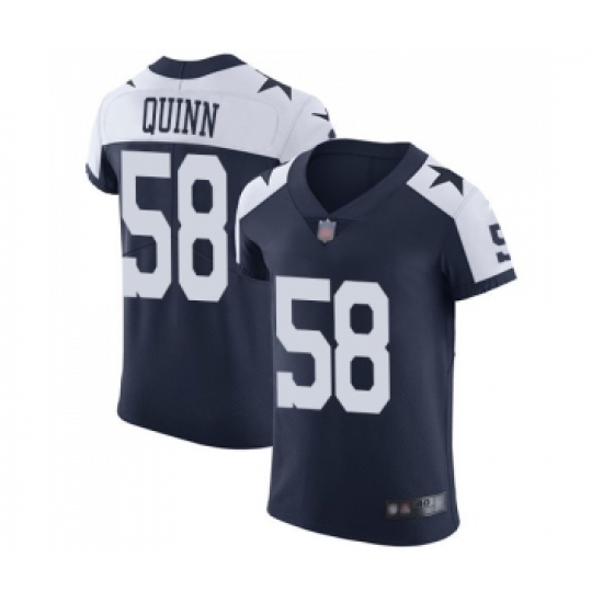 Men's Dallas Cowboys #58 Robert Quinn Navy Blue Alternate Vapor Untouchable Elite Player Football Jersey - Ujersey