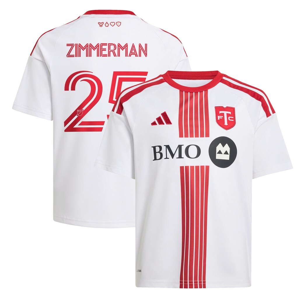 Youth Toronto FC Walker Zimmerman adidas White 2026 Winter Kit Replica Jersey - Ujersey