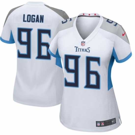 Women's Nike Tennessee Titans #96 Bennie Logan Game White NFL Jersey - Ujersey