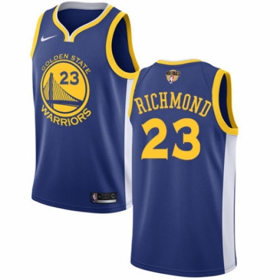 Youth Nike Golden State Warriors #23 Mitch Richmond Swingman Royal Blue Road 2018 NBA Finals Bound NBA Jersey - Icon Edition - Ujersey