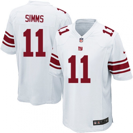 Men's Nike New York Giants #11 Phil Simms Game White NFL Jersey - Ujersey