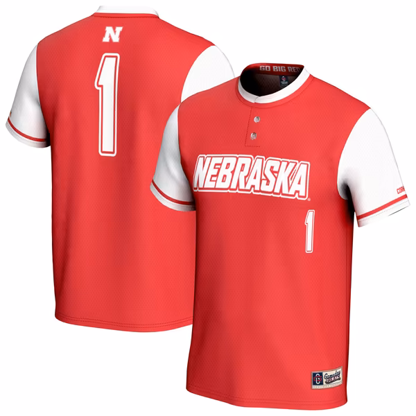 Unisex GameDay Greats Scarlet Nebraska Huskers Lightweight Collegiate Softball Fashion Jersey - Ujersey