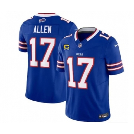 Men's Nike Buffalo Bills #17 Josh Allen Blue 2023 F.U.S.E. 4-Star C Vapor Untouchable Limited Football Stitched Jersey - Ujersey