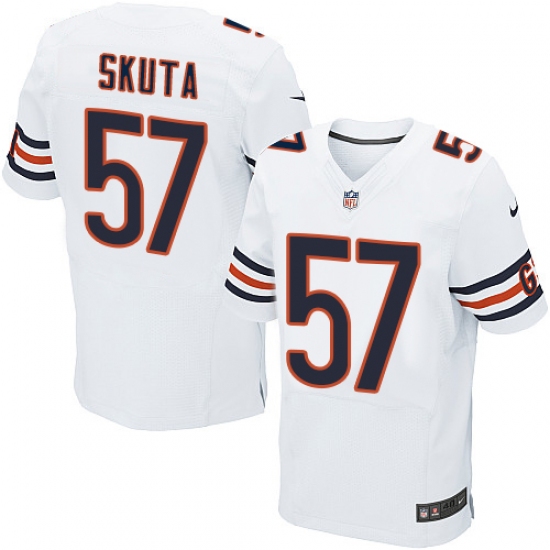 Men's Nike Chicago Bears #57 Dan Skuta Elite White NFL Jersey - Ujersey