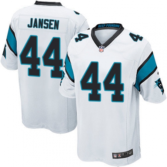 Men's Nike Carolina Panthers #44 J.J. Jansen Game White NFL Jersey - Ujersey