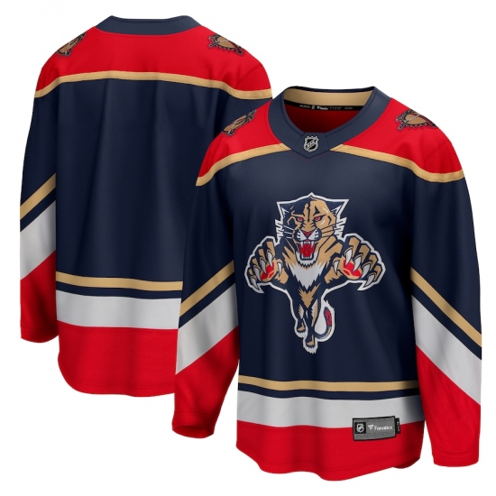 Men's Florida Panthers Fanatics Branded Blank Blue 2020-21 Special Edition Breakaway Jersey - Ujersey