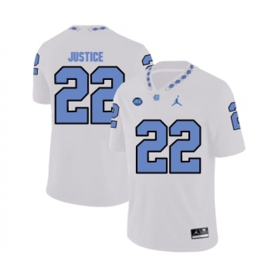 North Carolina Tar Heels 22 Charlie Justice White College Football Jersey - Ujersey