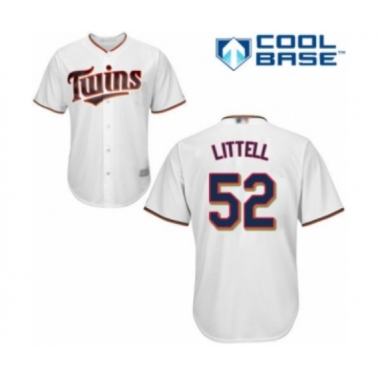 Youth Minnesota Twins #52 Zack Littell Authentic White Home Cool Base Baseball Player Jersey - Ujersey