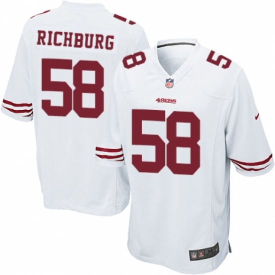 Men's Nike San Francisco 49ers #58 Weston Richburg Game White NFL Jersey - Ujersey