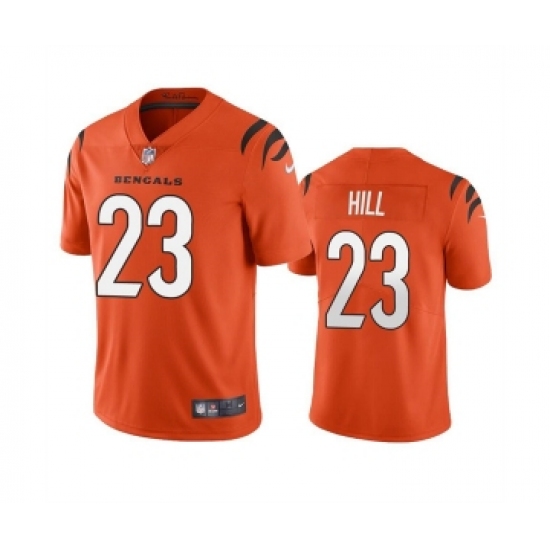 Men's Cincinnati Bengals #23 Daxton Hill Orange Vapor Untouchable Limited Stitched Jersey - Ujersey