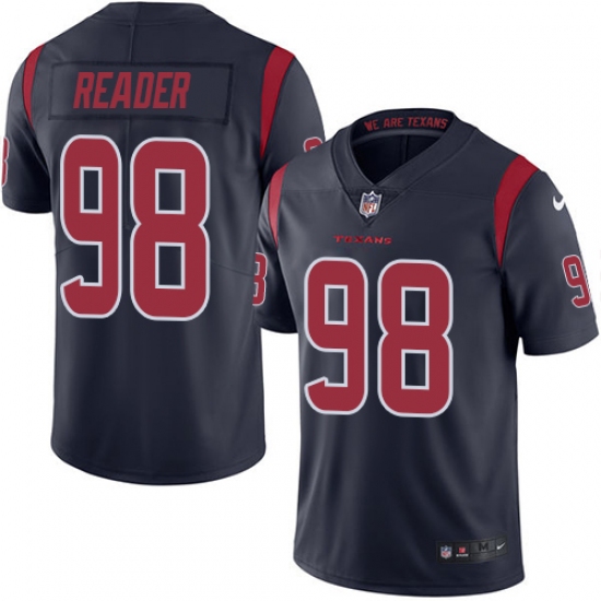 Youth Nike Houston Texans #98 D.J. Reader Limited Navy Blue Rush Vapor Untouchable NFL Jersey - Ujersey