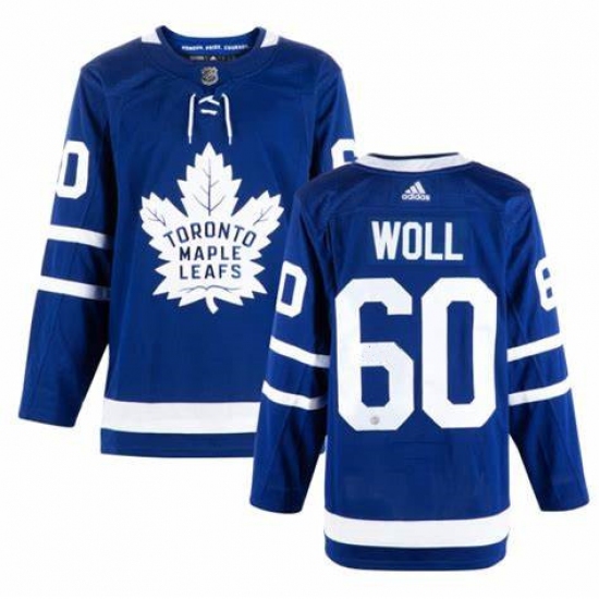 Men's Toronto Maple Leafs #60 Joseph Woll Royal Blue Adidas Stitched NHL Jersey - Ujersey