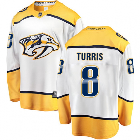 Youth Nashville Predators #8 Kyle Turris Fanatics Branded White Away Breakaway NHL Jersey - Ujersey