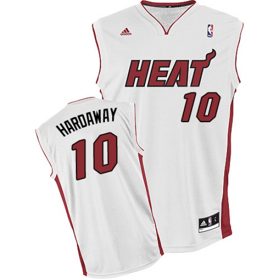 Men's Adidas Miami Heat #10 Tim Hardaway Swingman White Home NBA Jersey - Ujersey