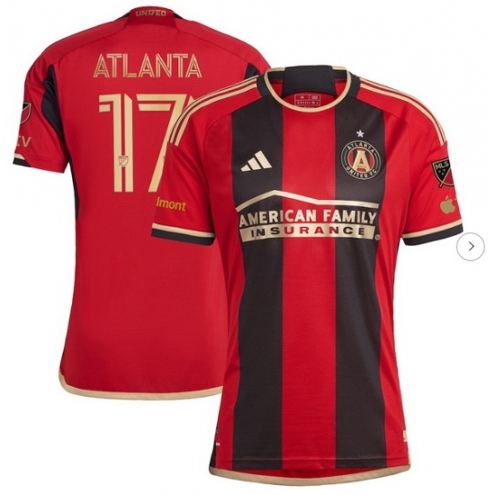 Men's Atlanta United FC adidas Black 2023 The 17s' Kit Authentic Jersey - Ujersey