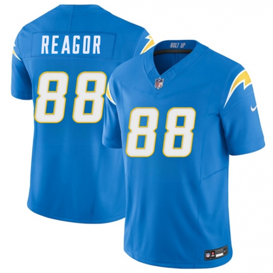 Men's Los Angeles Chargers #88 Jalen Reagor Blue 2025 F.U.S.E. Vapor Limited Football Stitched Jersey - Ujersey