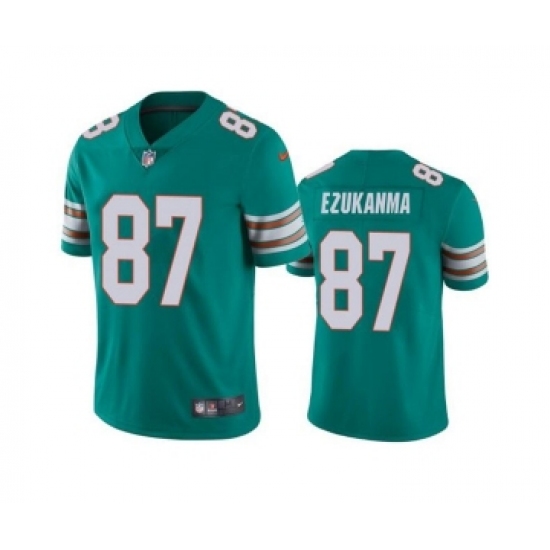 Men's Miami Dolphins #87 Erik Ezukanma Aqua Color Rush Limited Stitched Football Jersey - Ujersey
