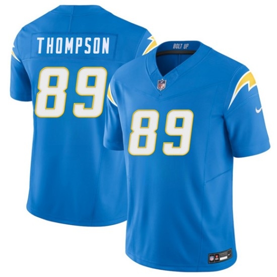 Men's Los Angeles Chargers #89 Brenen Thompson Blue 2026 F.U.S.E. Vapor Limited Football Stitched Jersey