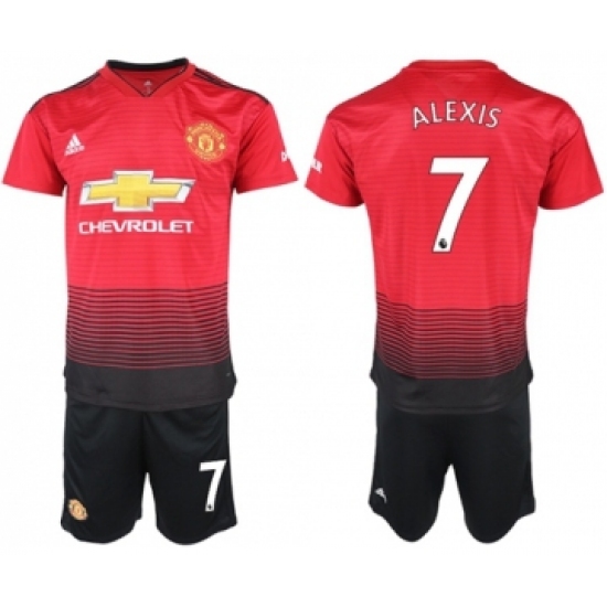 Manchester United #7 Alexis Home Soccer Club Jersey
