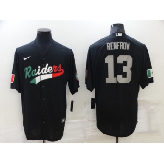 Men's Las Vegas Raiders #13 Hunter Renfrow Black Mexico Stitched Jersey - Ujersey