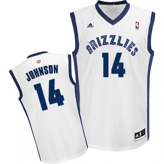 Men's Adidas Memphis Grizzlies #14 Brice Johnson Swingman White Home NBA Jersey - Ujersey
