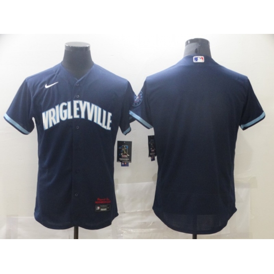 Men's Nike Chicago Cubs Blank Navy Royal Alternate Stitched Jersey - Ujersey