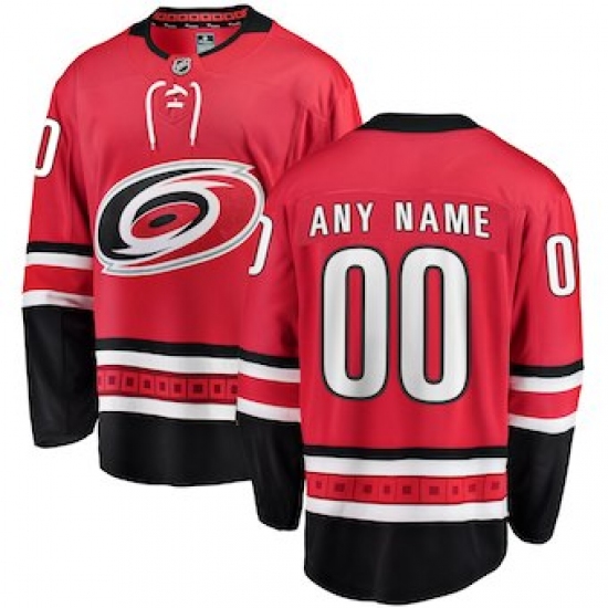 Men's Carolina Hurricanes Fanatics Branded Red Home Breakaway Custom Jersey - Ujersey