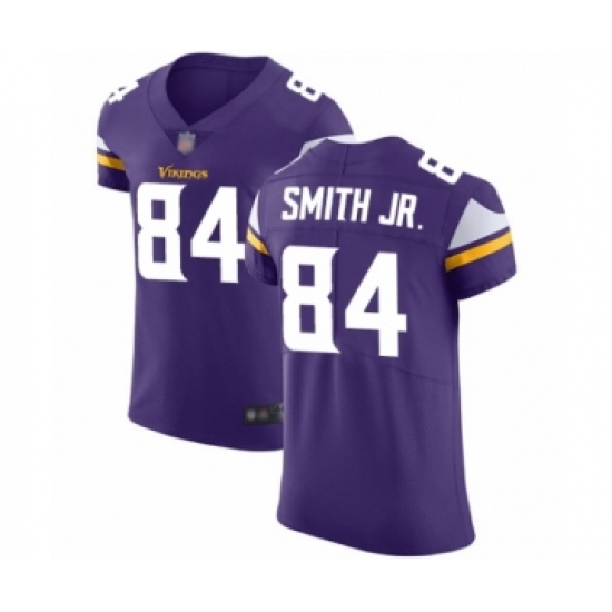 Men's Minnesota Vikings #84 Irv Smith Jr. Purple Team Color Vapor Untouchable Elite Player Football Jersey - Ujersey