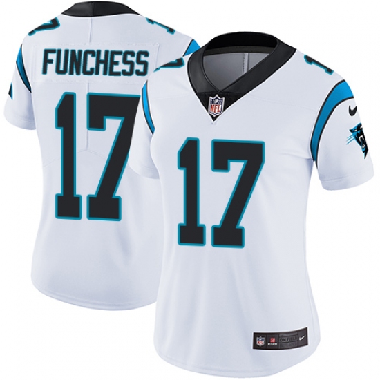 Women's Nike Carolina Panthers #17 Devin Funchess White Vapor Untouchable Limited Player NFL Jersey - Ujersey