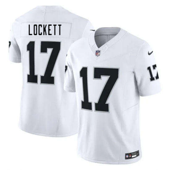 Men's Las Vegas Raiders #17 Tyler Lockett White 2025 F.U.S.E. Vapor Untouchable Limited Stitched Football Jersey - Ujersey