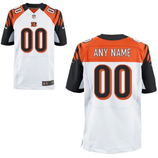 Men's Cincinnati Bengals Nike White Custom Elite Jersey - Ujersey