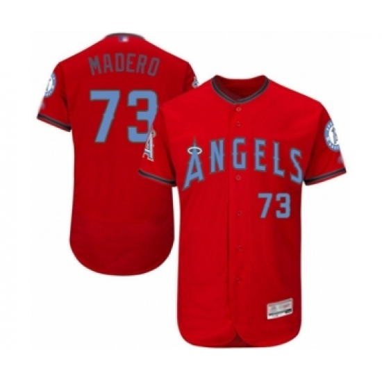 Men's Los Angeles Angels of Anaheim #73 Luis Madero Authentic Red 2016 Father's Day Fashion Flex Base Baseball Player Jersey - Ujersey