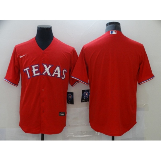 Men's Nike Texas Rangers Blank Red Home Stitched Baseball Jersey - Ujersey