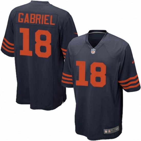Men's Nike Chicago Bears #18 Taylor Gabriel Game Navy Blue Alternate NFL Jersey - Ujersey