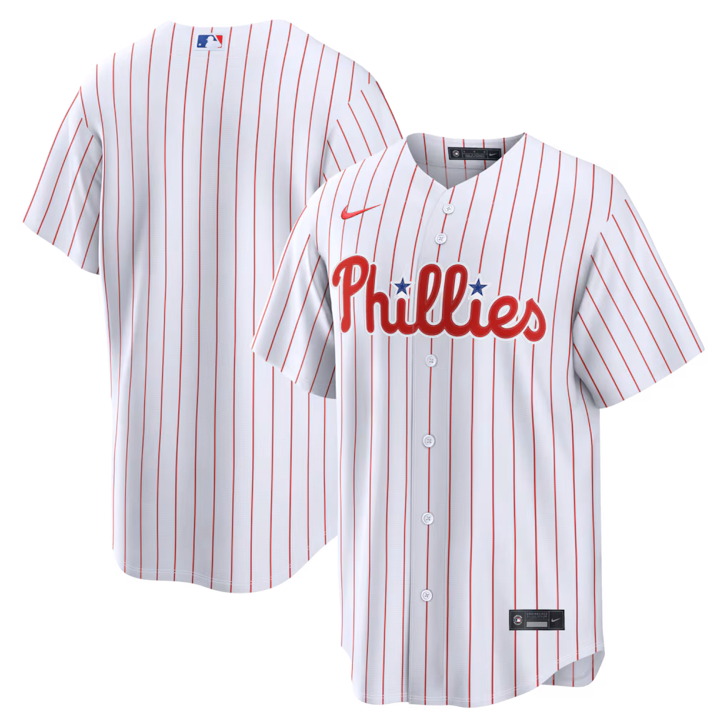 Men's Philadelphia Phillies Nike White Home Replica Jersey - SUjersey01