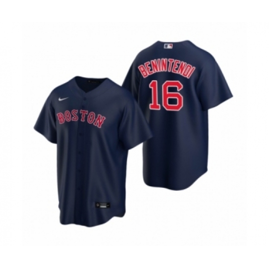 Youth Boston Red Sox #16 Andrew Benintendi Nike Navy Replica Alternate Jersey - Ujersey
