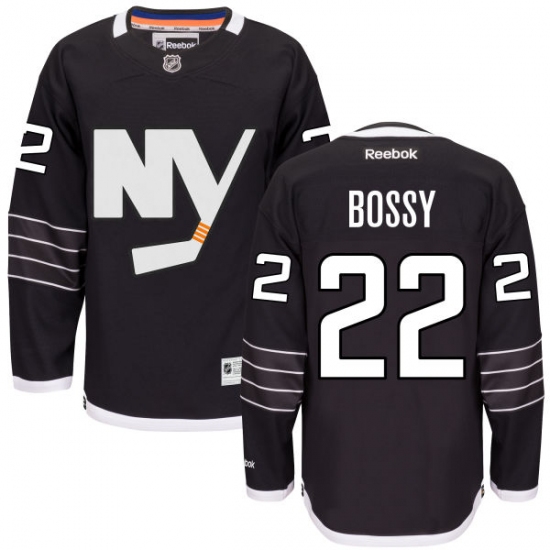 Women's Reebok New York Islanders #22 Mike Bossy Premier Black Third NHL Jersey - Ujersey