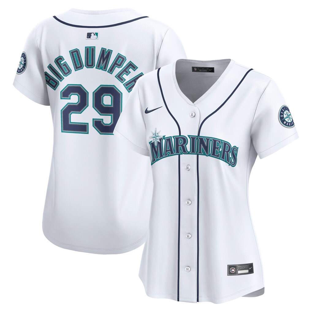 Women's Seattle Mariners Cal Raleigh Nike White Home Limited Player Jersey - U-jersey