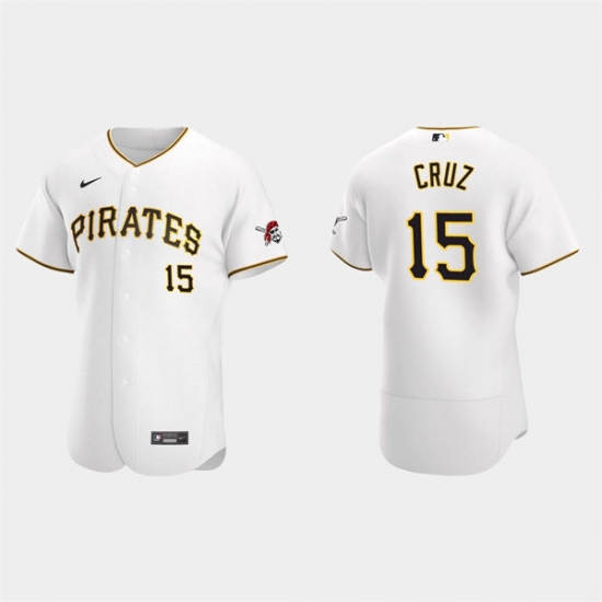 Mens Pittsburgh Pirates #15 Oneil Cruz Nike White Home FlexBase Player Jersey - Ujersey
