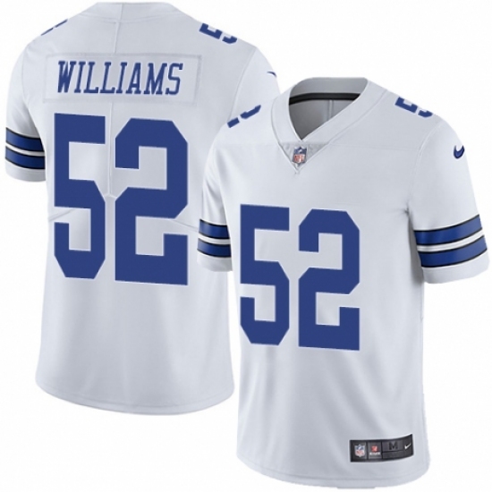 Men's Nike Dallas Cowboys #52 Connor Williams White Vapor Untouchable Limited Player NFL Jersey - Ujersey