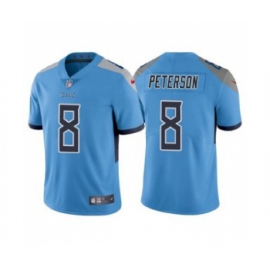 Men's Tennessee Titans #8 Adrian Peterson Blue Vapor Untouchable Stitched Jersey - Ujersey