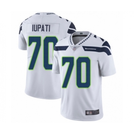 Youth Seattle Seahawks #70 Mike Iupati White Vapor Untouchable Limited Player Football Jersey - Ujersey
