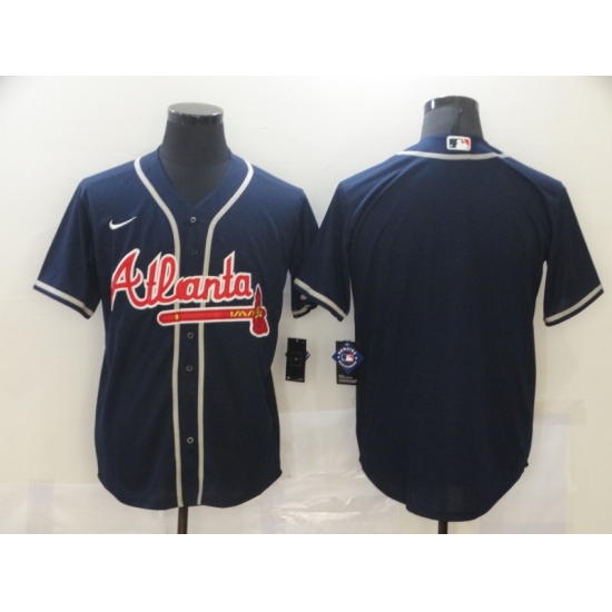 Men's Nike Atlanta Braves Blank Blue Jersey - Ujersey
