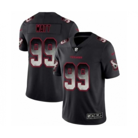 Men's Houston Texans #99 J.J. Watt Black Smoke Fashion Limited Jersey - Ujersey